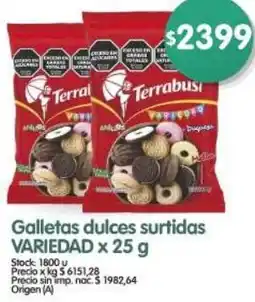 Supermercados Buenos Días Variedad galletas dulces surtidas oferta
