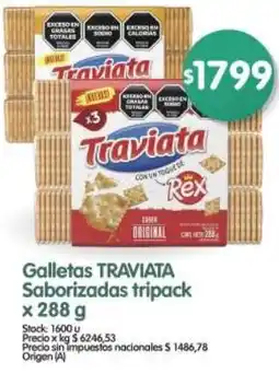 Supermercados Buenos Días Traviata galletas saborizadas tripack oferta