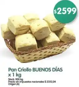 Supermercados Buenos Días Buenos días pan criollo oferta