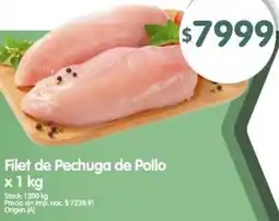 Supermercados Buenos Días Filet de pechuga de pollo oferta
