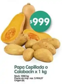 Supermercados Buenos Días Papa cepillada o calabacín oferta