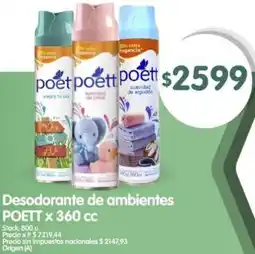 Supermercados Buenos Días Poett desodorante de ambientes oferta