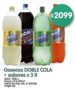 Supermercados Buenos Días Doble cola gaseosa + sabores oferta