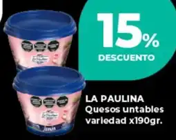 Supermayorista Vital La paulina quesos untables variedad oferta