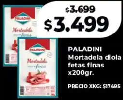 Supermayorista Vital Paladini mortadela diola fetas finas oferta
