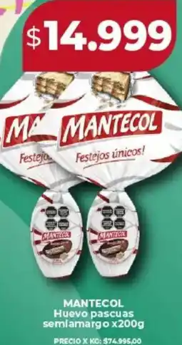 Supermayorista Vital Mantecol huevo pascuas semiamargo oferta