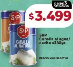 Supermayorista Vital S&P caballa al agua/ acelte oferta