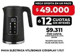 Supermayorista Vital Pava eléctrica vtl/bonux c/display oferta