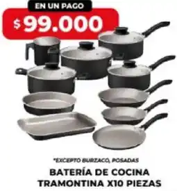 Supermayorista Vital Batería de cocina tramontina oferta