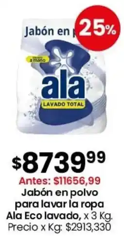 Coto Ala jabón en polvo para lavar la ropa eco lavado oferta