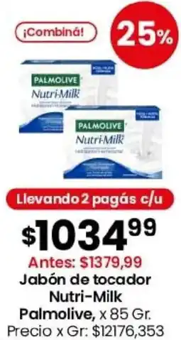 Coto Palmolive nutri-milk jabón de tocador oferta