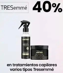 Coto Tresemmé en tratamientos capilares varios tipos oferta