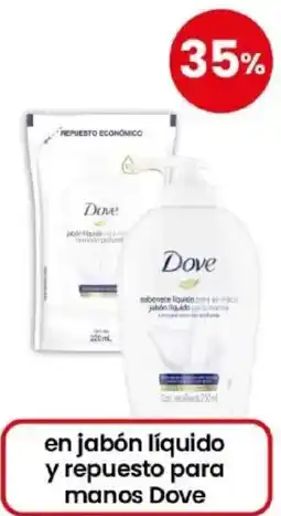 Coto Dove en jabón líquido y repuesto para manos oferta