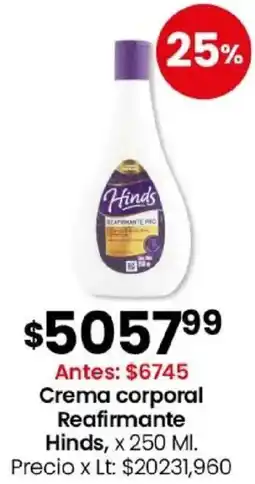 Coto Hinds crema corporal reafirmante oferta