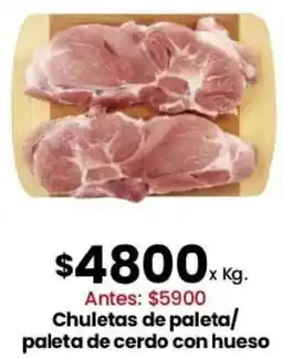 Coto Chuletas de paleta/ paleta de cerdo con hueso oferta