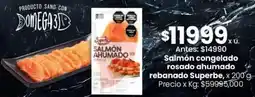 Coto Salmón congelado rosado ahumado rebanado superbe oferta