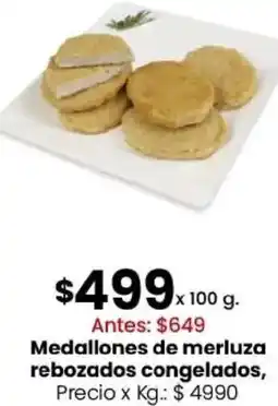 Coto Medallones de merluza rebozados congelados oferta