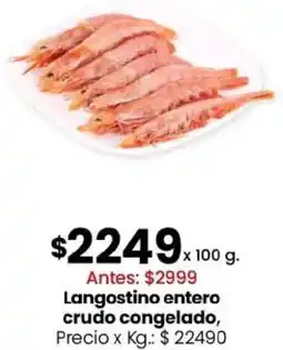 Coto L.angostino entero crudo congelado oferta