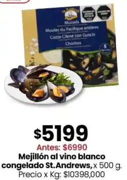 Coto St.andrews mejillón al vino blanco congelado oferta