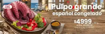 Coto Pulpo grande español congelado oferta