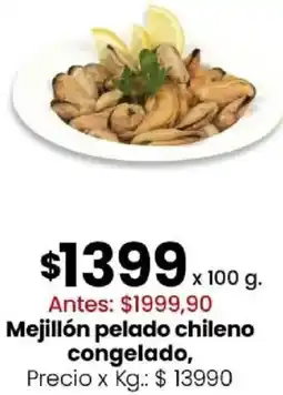 Coto Mejillón pelado chileno congelado oferta