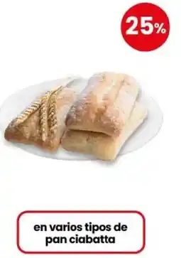 Coto En varios tipos de pan ciabatta oferta