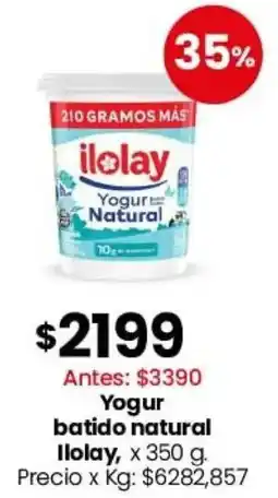 Coto Ilolay yogur batido natural oferta
