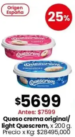Coto Quescrem queso crema original/ light oferta
