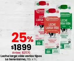 Coto La serenísima leche larga vida varios tipos oferta