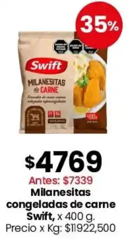 Coto Swift milanesitas congeladas de carne oferta