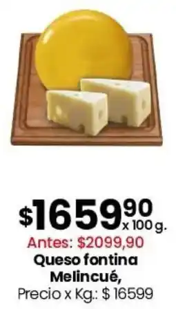Coto Melincué queso fontina oferta