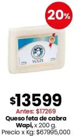 Coto Wapi queso feta de cabra oferta