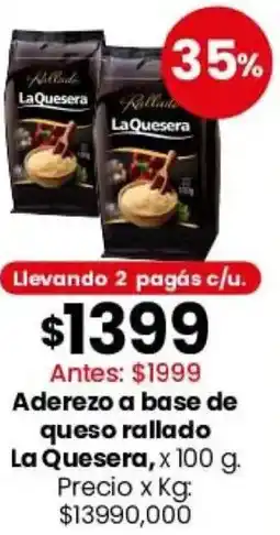 Coto La quesera aderezo a base de queso rallado oferta