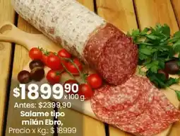 Coto Ebro salame tipo milán oferta