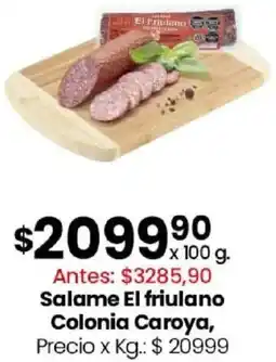 Coto El friulano salame colonia caroya oferta