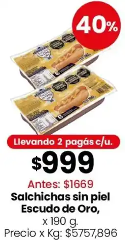 Coto Escudo de oro salchichas sin piel oferta