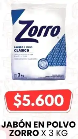 Autoservicio Capo Zorro jabón en polvo oferta