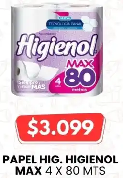 Autoservicio Capo Higienol papel hig. max oferta