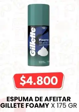 Autoservicio Capo Gillete espuma de afeitar foamy oferta