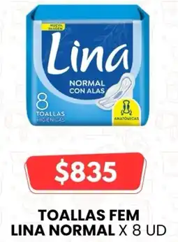 Autoservicio Capo Lina toallas fem normal oferta