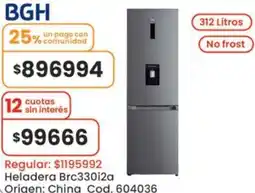 Coto Bgh heladera Brc330i2a oferta