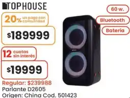 Coto Tophouse parlante D2605 oferta