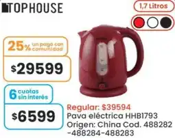 Coto Tophouse pava eléctrica HHB1793 oferta