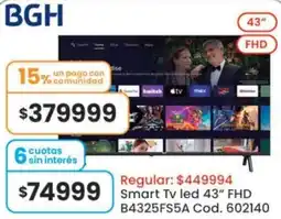 Coto Bgh smart tv led 43" fhd oferta