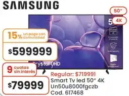 Coto Samsung smart tv led 50" oferta