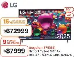 Coto Lg smart tv led 50" oferta