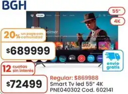 Coto Bgh smart tv led 55" oferta