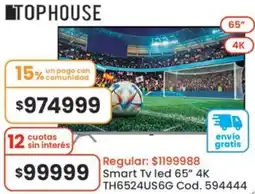 Coto Tophouse smart tv led 65" oferta