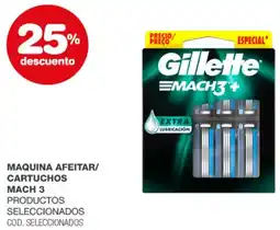 Atomo Conviene Gillette emach3+ maquina afeitar/ cartuchos oferta