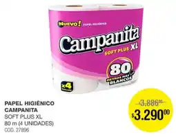 Atomo Conviene Campanita papel higiénico soft plus xl oferta